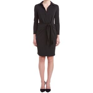 Black, 3/4 Sleeve Shirt Dress - Plus Size - NWB